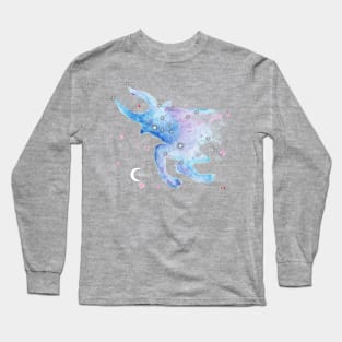 Taurus Galaxy Watercolor Long Sleeve T-Shirt